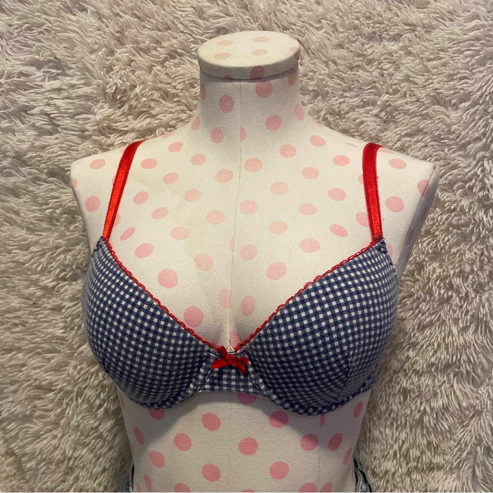 Gingham Bra with bow
